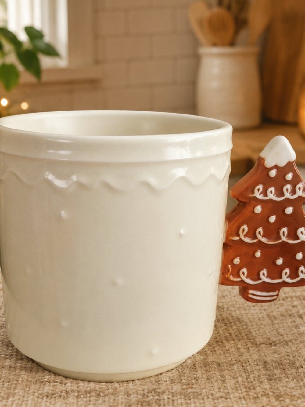 Wondershop At Target Stoneware Christmas Tree Handle Coffee Cup Mug